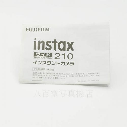 中古 フジフィルム インスタックス 210 ブラック instax WIDE 210 FUJIFILM