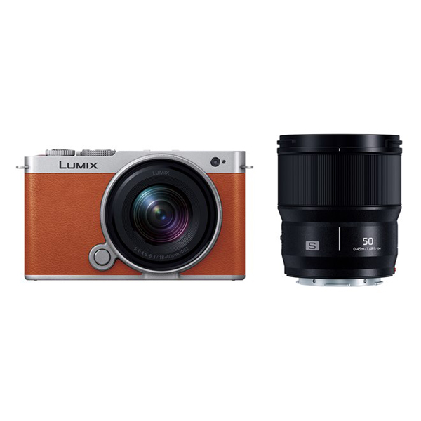 《新製品予約》 パナソニック LUMIX DC-S9W-D / ダブルレンズキット / キャメルオレンジ / PANASONIC ルミックス ミラーレス一眼カメラ