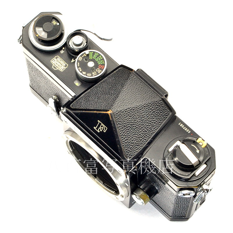 【中古】 ニコン F アイレベル ブラック ボディ赤点付ブラック (珍品) Nikon 中古フイルムカメラ 58874