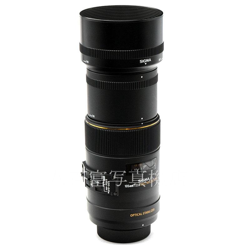 【中古】 シグマ 105mm F2.8 EX DG MACRO HSM OS ニコンAF用 SIGMA マクロ 中古交換レンズ 52207