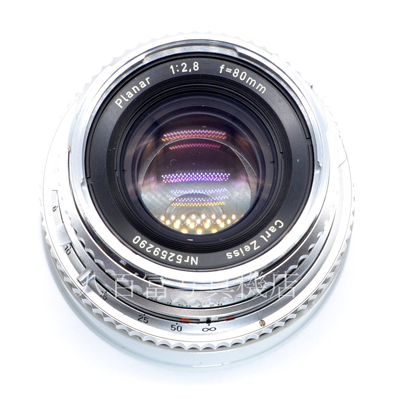 【中古】 ツァイス Planar C 80mm F2.8 クローム ハッセル用 CarlZeiss プラナー 中古交換レンズ 53592