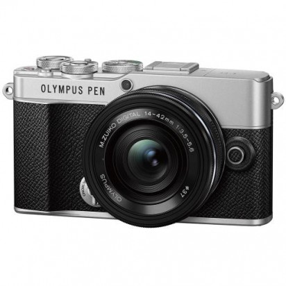 オリンパス PEN E-P7 14-42mm EZキット [シルバー]  OLYMPUS ミラーレス一眼カメラ