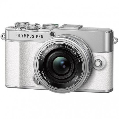 オリンパス PEN E-P7 14-42mm EZキット [ホワイト]  OLYMPUS ミラーレス一眼カメラ