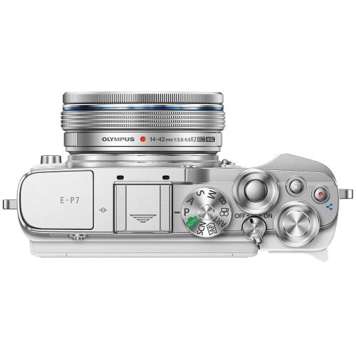オリンパス PEN E-P7 14-42mm EZキット [ホワイト]  OLYMPUS ミラーレス一眼カメラ