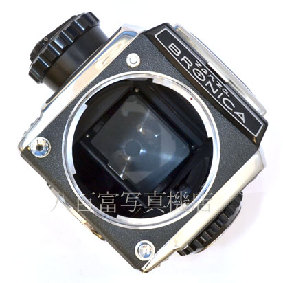 【中古】 ゼンザ ブロニカ S2 シルバー (C) Nikkor 75mm F2.8 セット 後期 ZENZA BRONICA 中古フイルムカメラ 42410