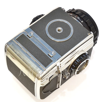 【中古】 ゼンザ ブロニカ S2 シルバー (C) Nikkor 75mm F2.8 セット 後期 ZENZA BRONICA 中古フイルムカメラ 42410