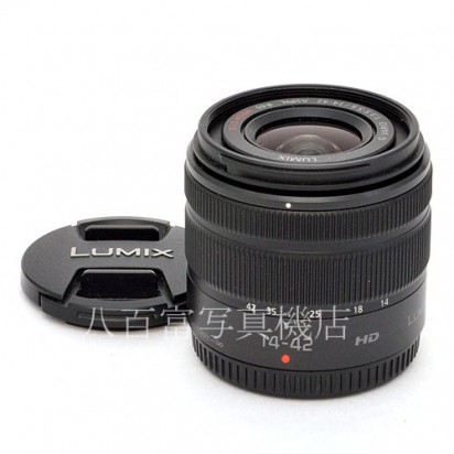 【中古】 パナソニック LUMIX G VARIO 14-42mm/F3.5-5.6 II ASPH./MEGA O.I.S. ブラック Panasonic 中古交換レンズ 48089