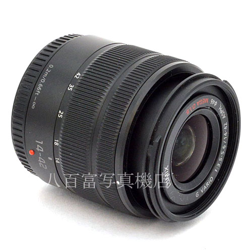 【中古】 パナソニック LUMIX G VARIO 14-42mm/F3.5-5.6 II ASPH./MEGA O.I.S. ブラック Panasonic 中古交換レンズ 48089