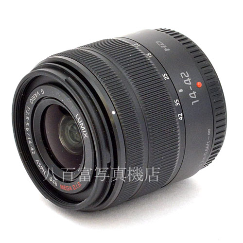 【中古】 パナソニック LUMIX G VARIO 14-42mm/F3.5-5.6 II ASPH./MEGA O.I.S. ブラック Panasonic 中古交換レンズ 48089