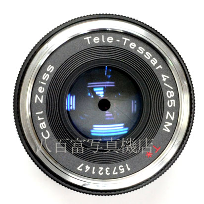 【中古】 カール ツァイス Tele-Tessar T* 85mm F4 ZM ブラック  Carl Zeiss テレテッサー 中古交換レンズ 48066