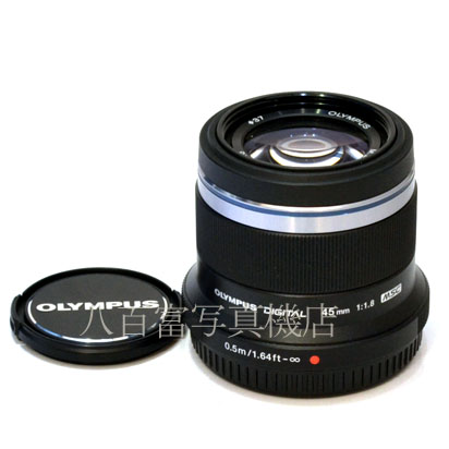 【中古】 オリンパス M.ZUIKO DIGITAL 45mm F1.8 ブラック OLYMPUS マイクロフォーサーズ 中古交換レンズ 43925