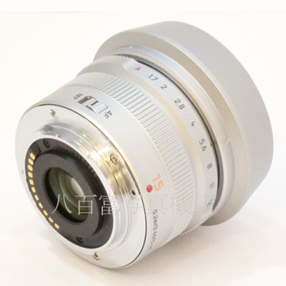 【中古】  パナソニック LEICA DG SUMMILUX 15mm F1.7 ASPH シルバー マイクロフォーサーズ用 Panasonic ズミルックス  中古レンズ 44004