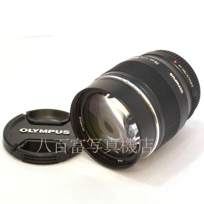 【中古】  オリンパス M.ZUIKO DIGITAL ED 75mm F1.8 ブラック OLYMPUS 中古交換レンズ 44019