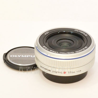 【中古】 オリンパス M.ZUIKO DIGITAL 17mm F2.8 シルバー マイクロフォーサーズ OLYMPUS　Mズイコー 中古交換レンズ 44018