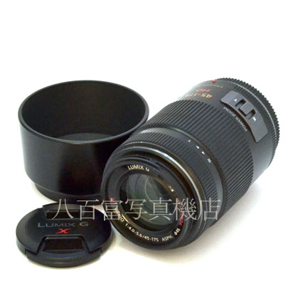 【中古】 パナソニック LUMIX G X VARIO PZ 45-175mm F4-5.6 ブラック マイクロフォーサーズ用 Panasonic 中古交換レンズ 44016