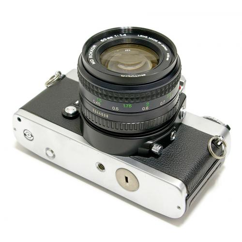 中古 ミノルタ XD シルバー 前期モデル 50mm F1.4 セット minolta