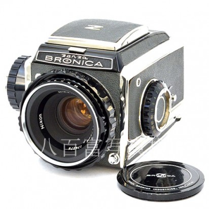 【中古】 ゼンザ ブロニカ C2 シルバー Nikkor 75mm F2.8 セット ZENZA BRONICA 中古フイルムカメラ 46357