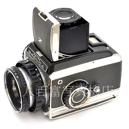 【中古】 ゼンザ ブロニカ C2 シルバー Nikkor 75mm F2.8 セット ZENZA BRONICA 中古フイルムカメラ 46357