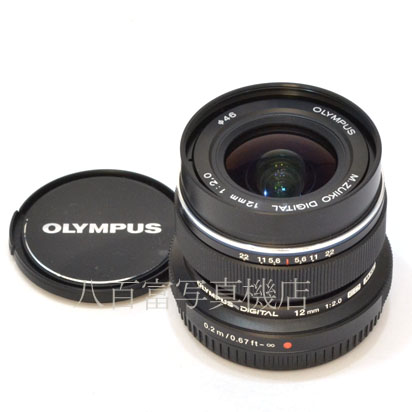 【中古】 オリンパス M.ZUIKO DIGITAL ED 12mm F2.0 ブラック OLYMPUS 中古交換レンズ 44140