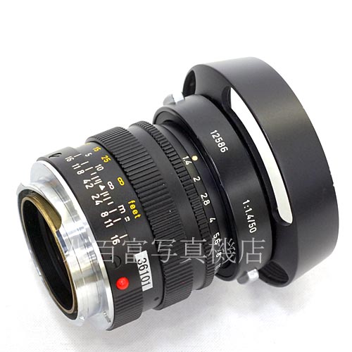 【中古】 ライカ ライツ ズミルックス 50mm F1.4 ブラック　ライカMマウント Leica Leitz SUMMILUX 中古レンズ 36101