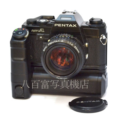 【中古】 ペンタックス スーパーA 50mm F1.4 モータードライブA セット PENTAX 中古フイルムカメラ 28716