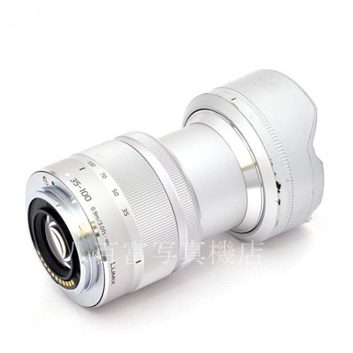 【中古】 パナソニック LUMIX G VARIO 35-100mm F4.0-5.6 ASPH./MEGA O.I.S. シルバー Panasonic 中古交換レンズ 48190