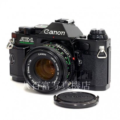 【中古】 キヤノン AE-1 PROGRAM ブラック New FD 50mm F1.8 セット Canon 38701