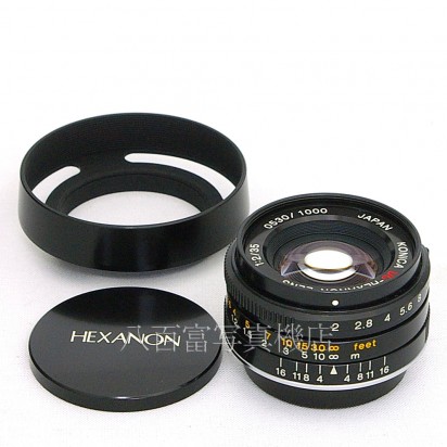 【中古】 コニカ UC HEXANON 35mm F2 ライカLマウント ブラック KONICA ヘキサノン 中古レンズ 27880