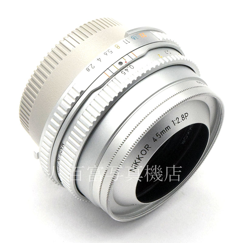 Nikon 45mm f/2.8 Nikkor AI-S MFレンズ シルバー 中古】 ニコン Ai Nikkor 45mm F2.8P シルバー Nikon ニッコール 中古