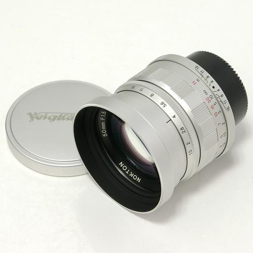 中古 フォクトレンダー NOKTON 50mm F1.5 Asp. シルバー ライカL