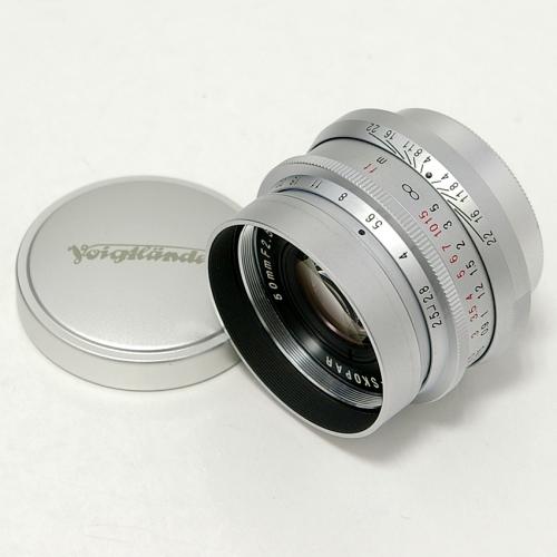 中古 フォクトレンダー COLOR-SKOPAR 50mm F2.5 シルバー ライカLマウント 中古レンズ B9087