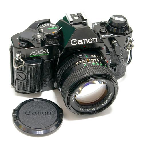 中古 キャノン AE-1 PROGRAM ブラック New FD 50mm F1.4 セット Canon 【中古カメラ】