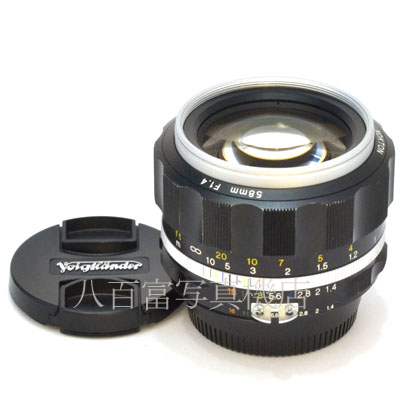 【中古】 フォクトレンダー NOKTON 58mm F1.4 SLII S シルバーリム ニコンAi-S用 Voigtlander ノクトン 中古交換レンズ 44285