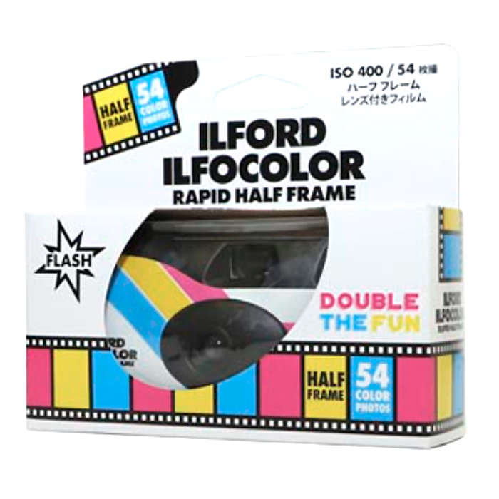 イルフォード  ILFOCOLOR RAPID HALF FRAME  イルフォカラー ラピッド ハーフ フレーム  54枚撮り ISO 400