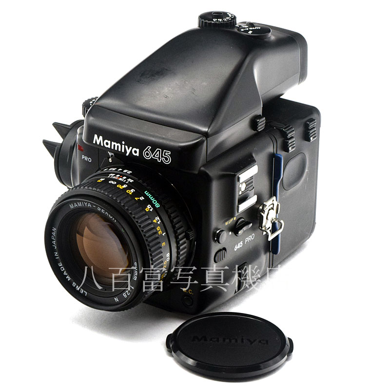 【中古】マミヤ 645 PRO 80mm AEプリズムファインダー AEPF-120 セット Mamiya 中古フイルムカメラ 52740