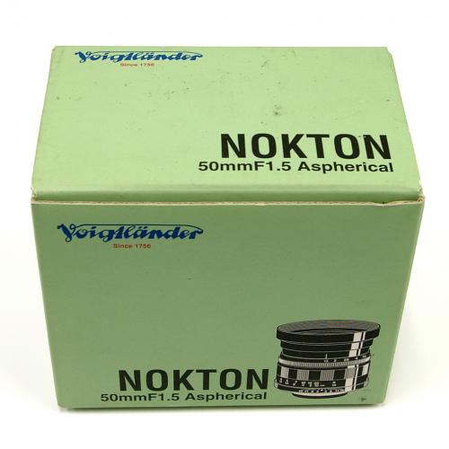 中古 フォクトレンダー NOKTON 50mm F1.5 Asp. ブラック ライカLマウント 【中古レンズ】 04011