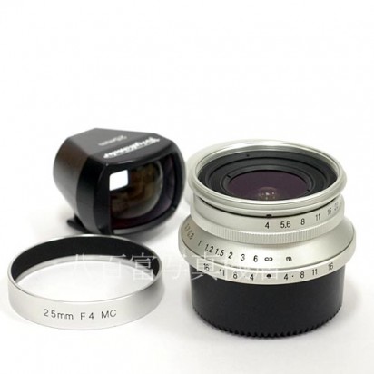 【中古】 フォクトレンダー SNAPSHOT SKOPAR 25mm F4 シルバー ライカL39スクリューマウント 中古レンズ 38992