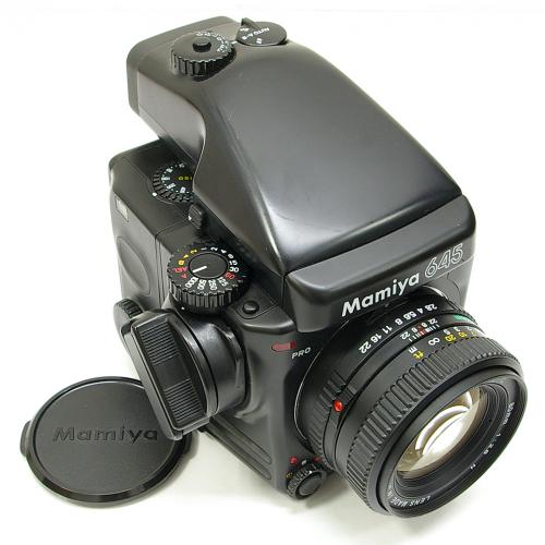 中古 マミヤ 645 PRO 80mm AEプリズムファインダー セット Mamiya 【中古カメラ】 05463