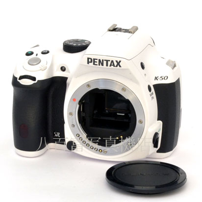 【中古】 ペンタックス K-50 ボディ ホワイト PENTAX 中古デジタルカメラ 34369