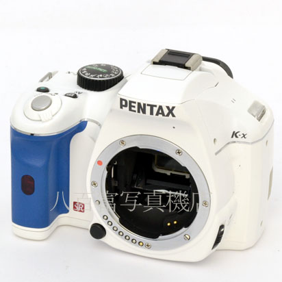 【中古】 ペンタックス K-x ホワイトXブルー ボディ PENTAX 中古デジタルカメラ 43961