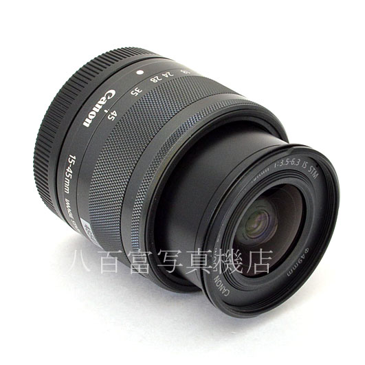 【中古】 キヤノン EF-M15-45mm F3.5-6.3 IS STM ブラック Canon 中古交換レンズ 48541