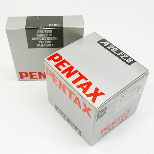 【中古】SMC PENTAX-A 20mm f/2.8 レンズ Pentax smc PENTAX-A 20mm F2.8 Ultra Wide Angle Prime Lens