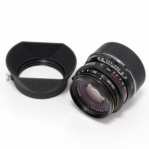 中古 フォクトレンダー COLOR SKOPAR 50mm F2.5 ブラック ライカL M/Lリング付