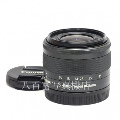 【中古】　キヤノン EF-M15-45mm F3.5-6.3 IS STM ブラック Canon 中古レンズ 39253