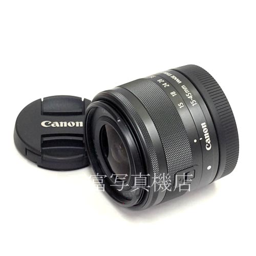 【中古】　キヤノン EF-M15-45mm F3.5-6.3 IS STM ブラック Canon 中古レンズ 39253