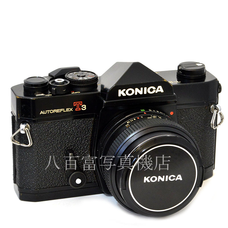 【中古】 コニカ　オートレフレックス T3 ブラック 50mm F1.4 セット KONICA AUTOREFLEX  中古フイルムカメラ　47764