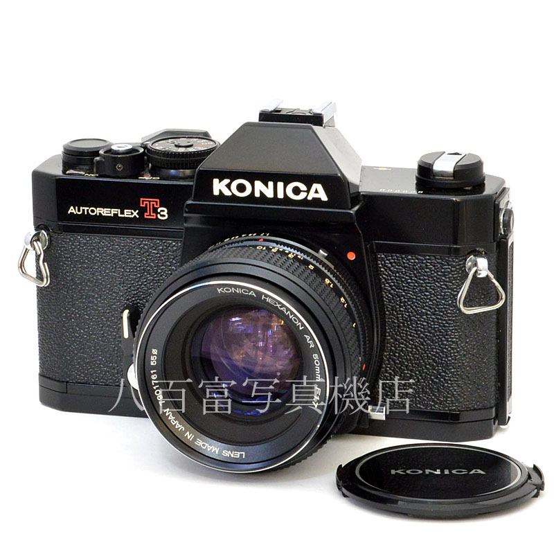 【中古】 コニカ　オートレフレックス New T3 ブラック 50mm F1.7セット KONICA AUTOREFLEX  中古フイルムカメラ　48805