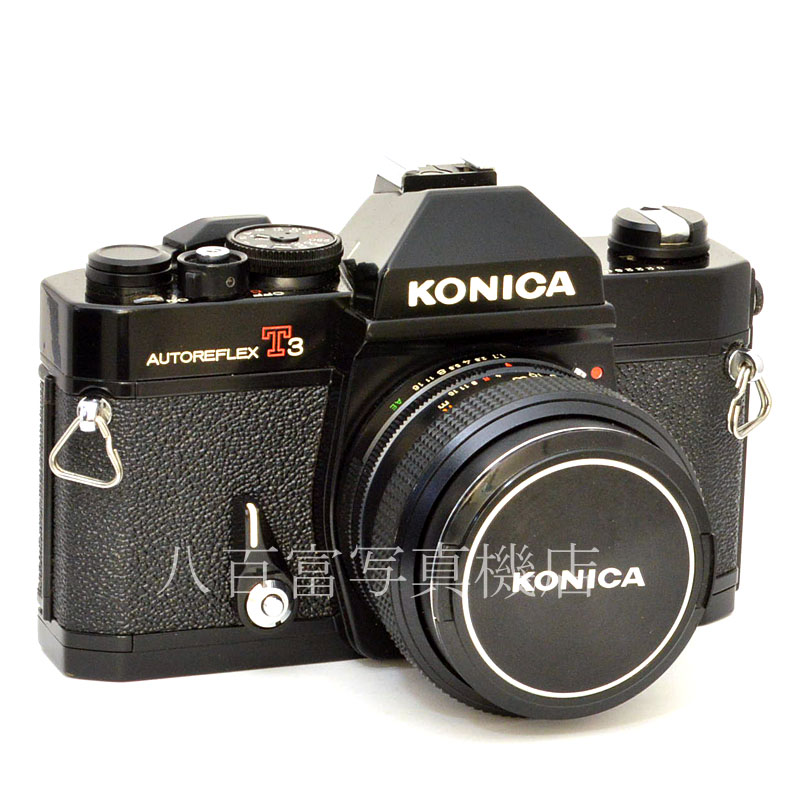 【中古】 コニカ　オートレフレックス New T3 ブラック 50mm F1.7セット KONICA AUTOREFLEX  中古フイルムカメラ　48805