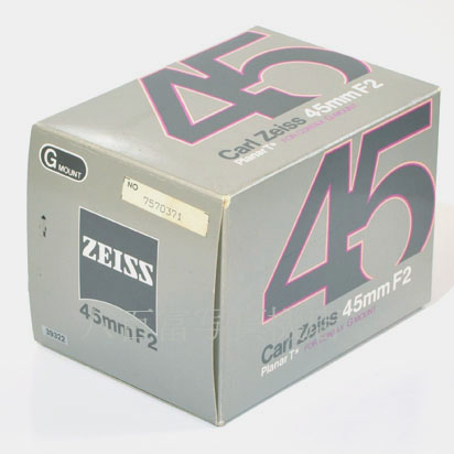 【中古】 コンタックス Planar T* 45mm F2 Gシリーズ用 CONTAX 中古レンズ　39322