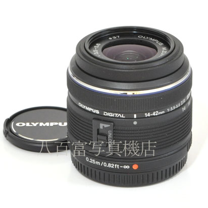 【中古】 オリンパス M.ZUIKO DIGITAL 14-42mm F3.5-5.6 II R MSC ブラック OLYMPUS 中古レンズ 39363